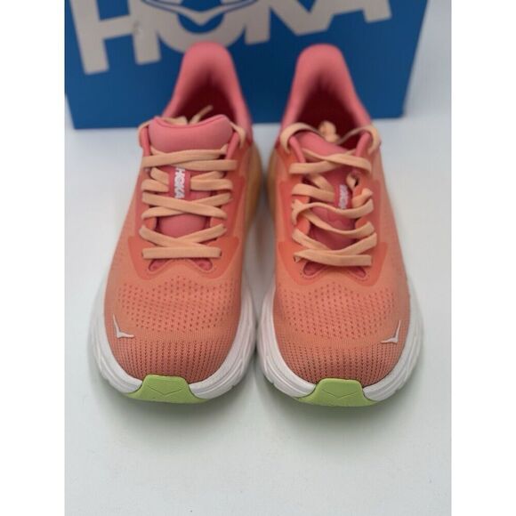 HOKA Women's Arahi 7 Running Shoes Papaya Coral New *READ* Size 7 $145 retail - Picture 2 of 11